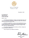 Letter form the NY Mayor